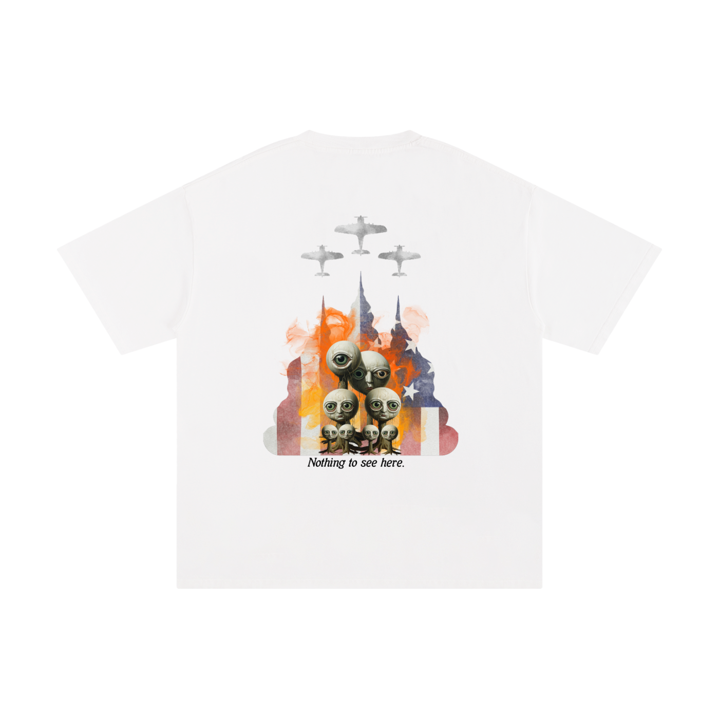 Nothing To See Here Tee (WHITE)