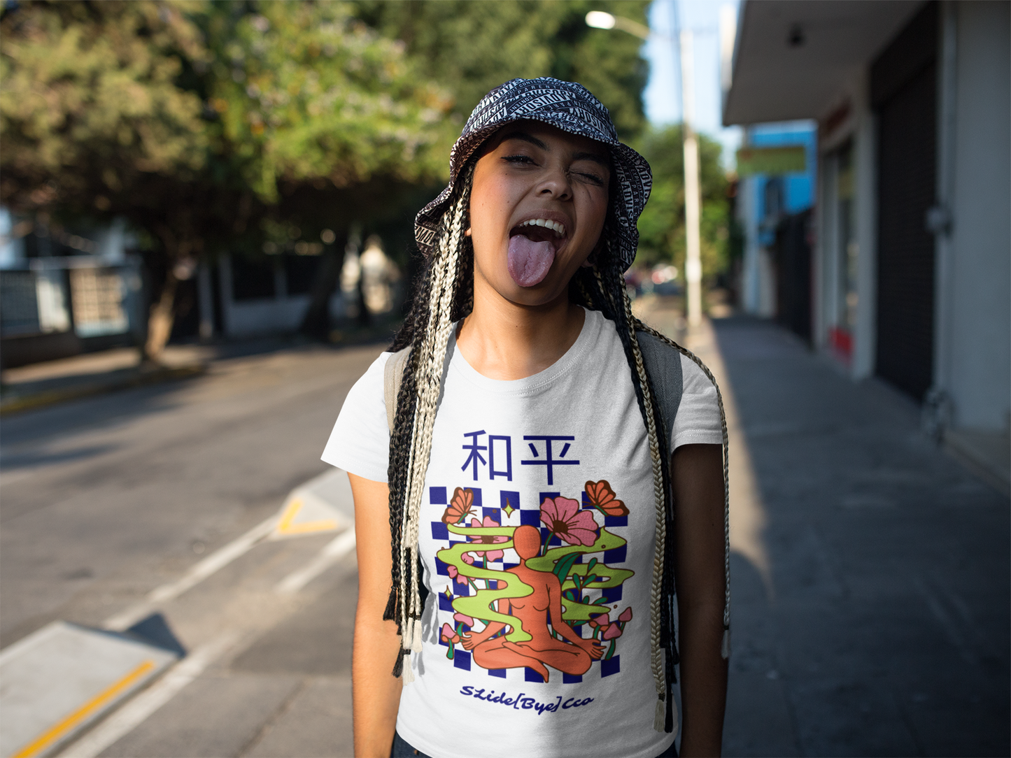 Unisex Slide[Bye] "Peace" tee