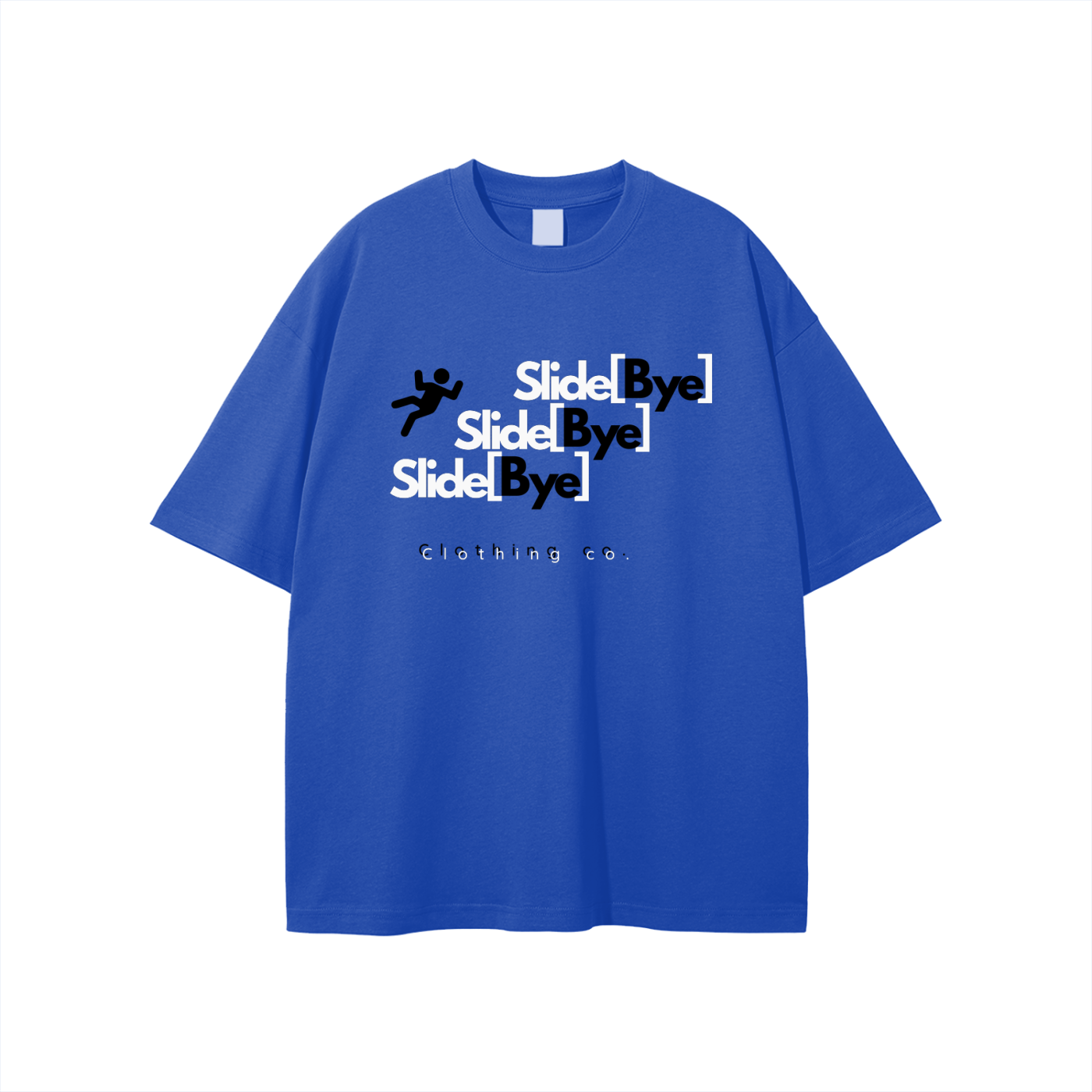 Unisex  Slide[Bye] Falling Stairs Tee (Blue)